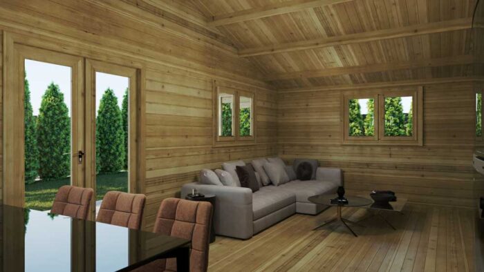 Loghouse log cabin - Three-Bed-Type-A interior